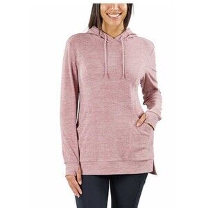 NWT Spyder Womens Hoodie Tunic Length Pink (Rose) Size XSmall
